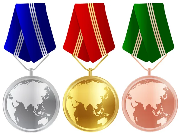 Marco de medalla mundial — Archivo Imágenes Vectoriales