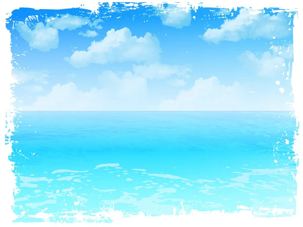 Sea sky landscape — Stock Vector