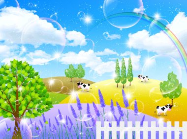 Lavanta sığır çiftliği