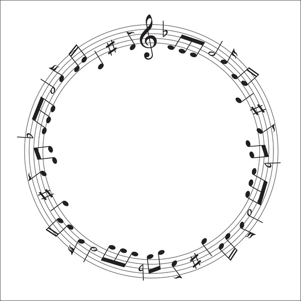 Note de partition musicale — Image vectorielle