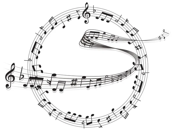 Note music score Royalty Free Stock Vectors