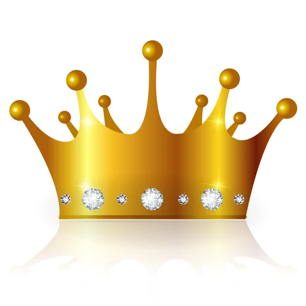 Crown gold crown — Stock Vector