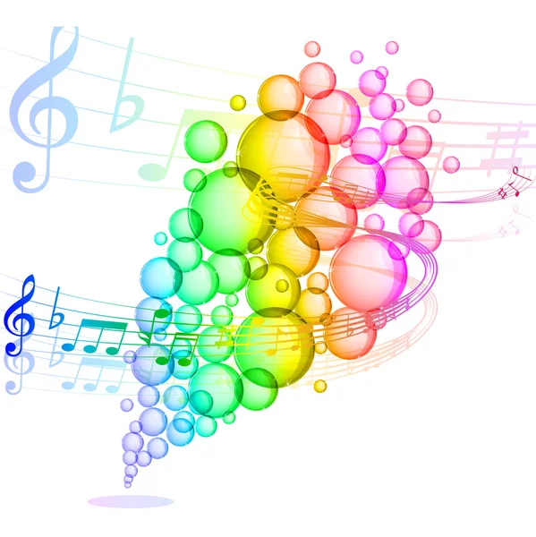 Note bulle de musique — Image vectorielle