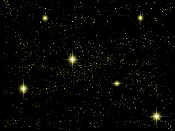 Nattehimmel landskab – Stock-vektor