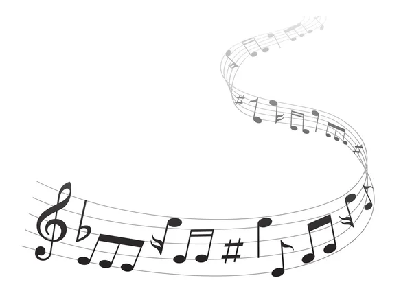 Musica nota musica — Vettoriale Stock