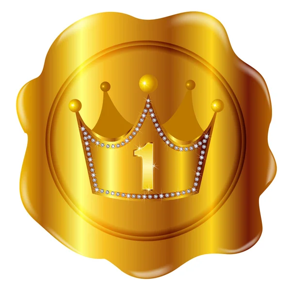 Medalla corona corona — Archivo Imágenes Vectoriales