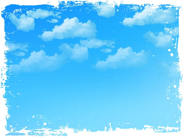 Cielo nubes paisaje — Vector de stock