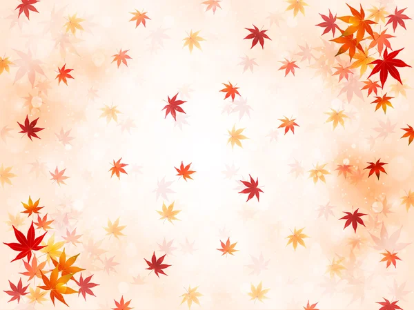 Feuilles d'érable automne fond — Image vectorielle