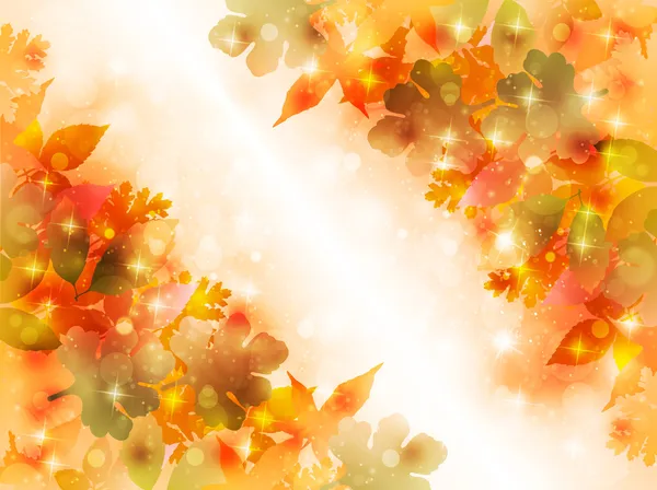 Akçaağaç sonbahar yaprakları — Stok Vektör