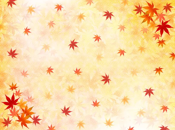 Arce hojas de otoño fondo — Vector de stock