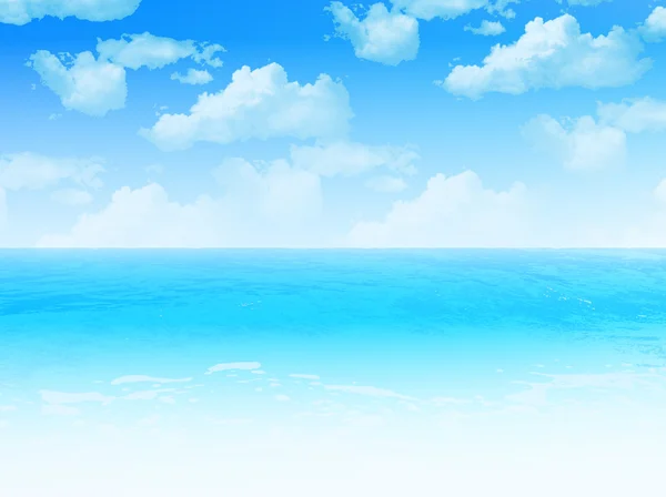 Paysage ciel de mer — Image vectorielle