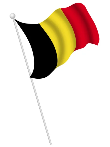 Bélgica bandera nacional — Vector de stock