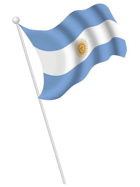 阿根廷国旗 — 图库矢量图片