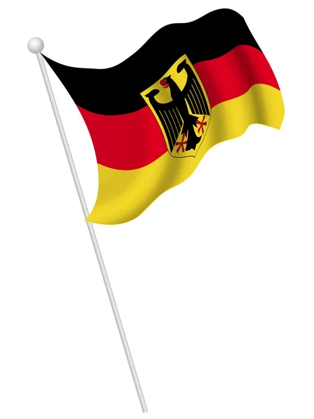 Deutschland Nationalflagge Nationalflagge — Stockvektor