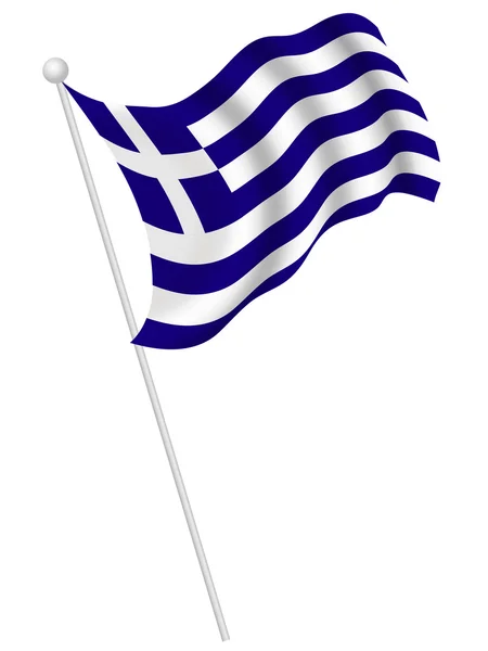 Grecia Bandera Nacional — Vector de stock