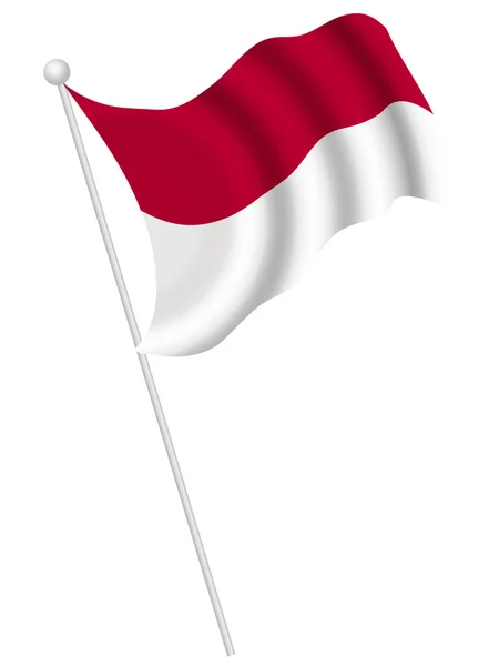 印度尼西亚国旗 — 图库矢量图片