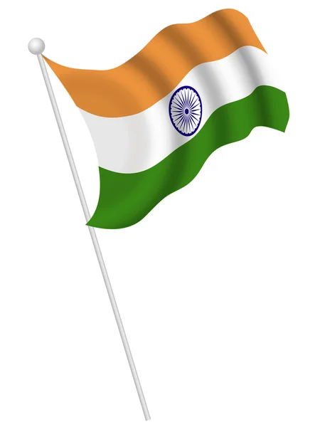Indische Nationalflagge — Stockvektor