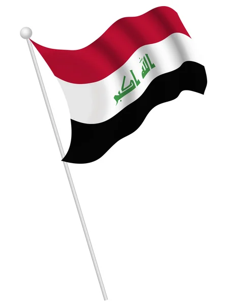 Iraq national flag — Stock Vector