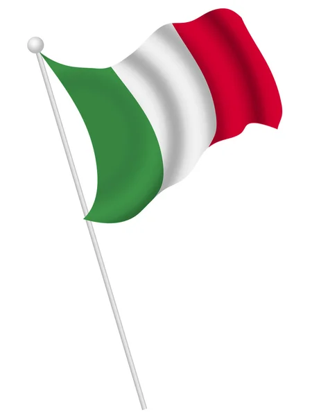 Italia Bandiera nazionale Bandiera nazionale — Vettoriale Stock