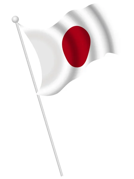 Nationalflagge Japans — Stockvektor
