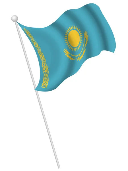 Kazachstán státní vlajka státní vlajka — Stockový vektor