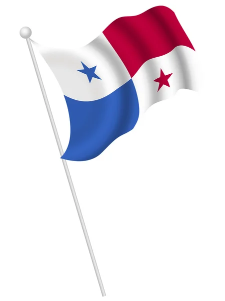 Bandera Nacional de Panamá — Vector de stock