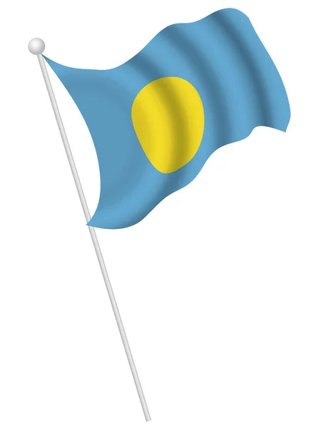 Palau státní vlajka státní vlajka — Stockový vektor