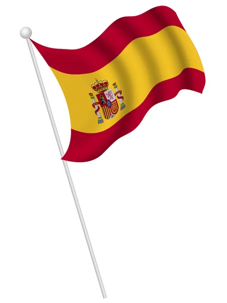 Spanische Nationalflagge Nationalflagge — Stockvektor