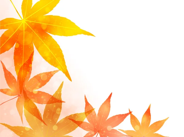 Feuilles d'érable automne fond — Image vectorielle