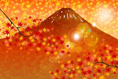 Fuji akçaağaç peyzaj