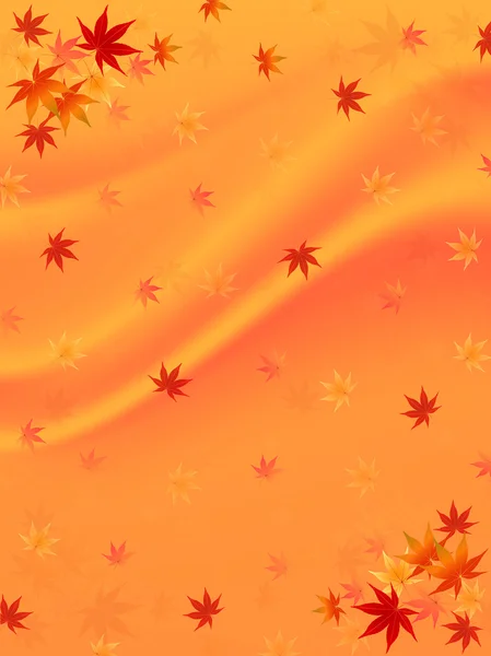 Maple autumn leaves background — Stock Vector