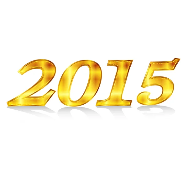 2015 anno emblema — Vettoriale Stock
