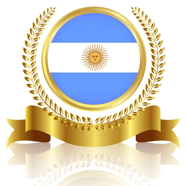 Cadre du drapeau national argentin — Image vectorielle