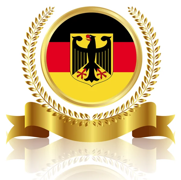 Deutschland Fahnenrahmen — Stockvektor