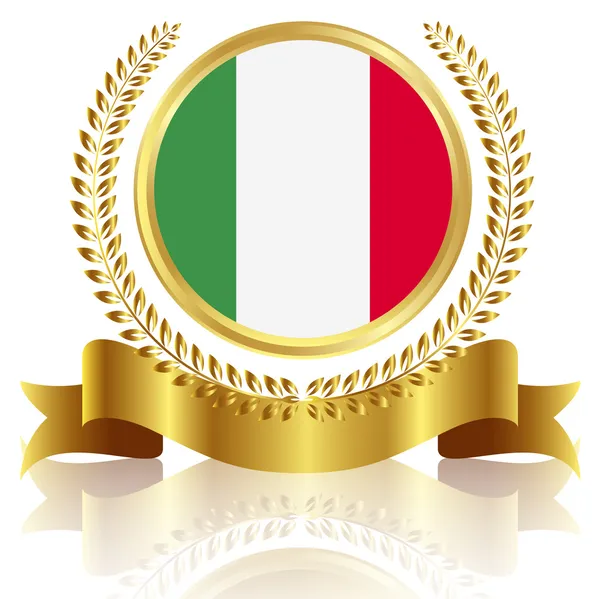 Italiaanse vlag frame — Stockvector