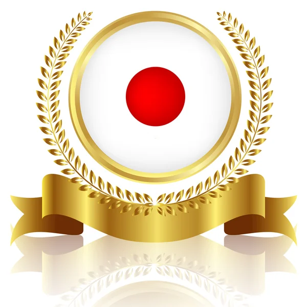 Cadre drapeau japonais — Image vectorielle