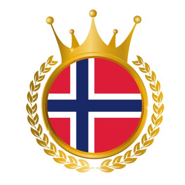 Norveç bayrağı çerçeve