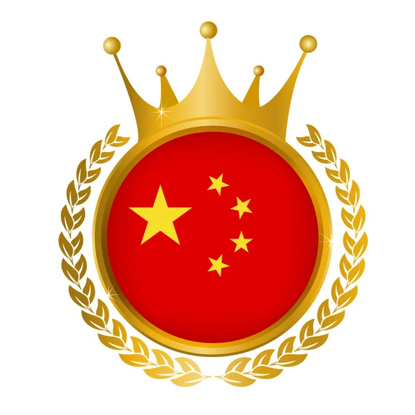 Κίνα εθνική σημαία πλαίσιο — Διανυσματικό Αρχείο