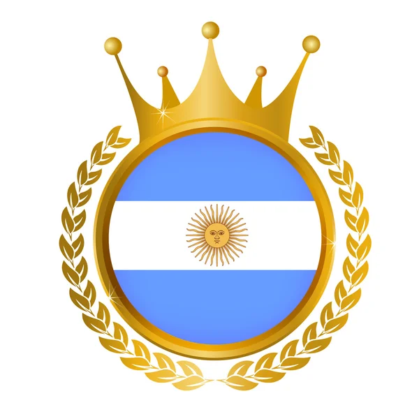 Argentina flagga ram — Stock vektor