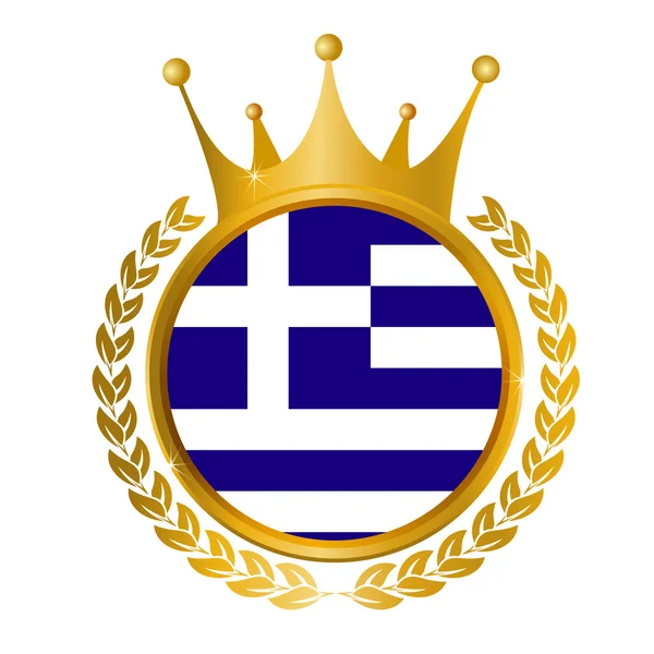 Рамка флага Греции — стоковый вектор