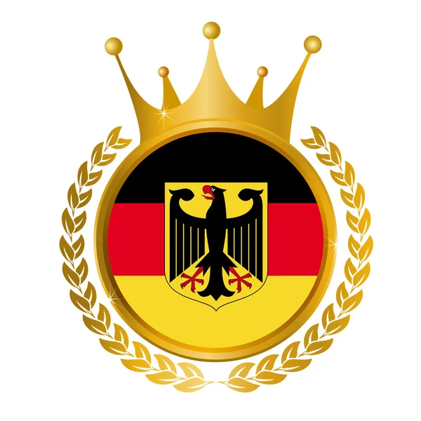 Deutschland Fahnenrahmen — Stockvektor