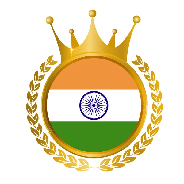 Quadro da bandeira nacional da Índia —  Vetores de Stock