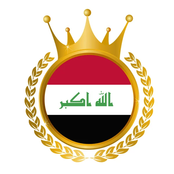 Irak cadre du drapeau national — Image vectorielle