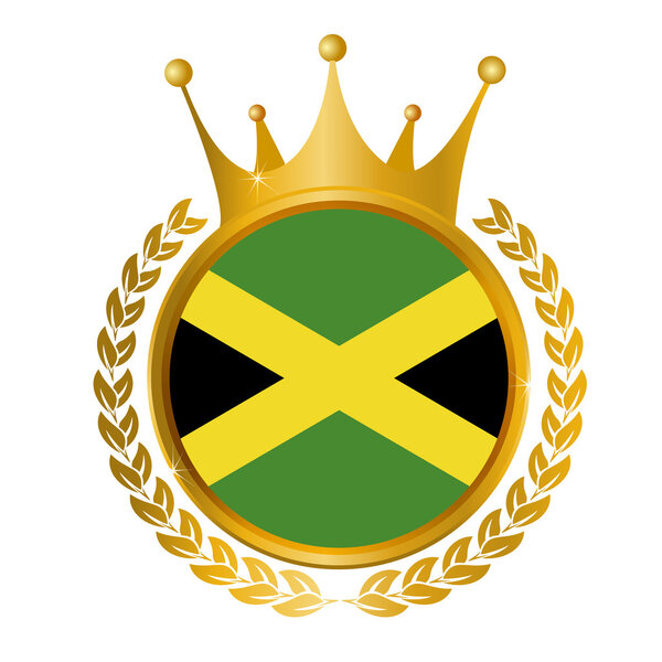 Jamaica national flag frame