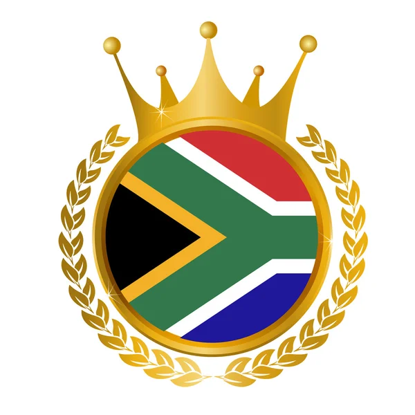Dél-afrikai Köztársaság nemzeti zászló keret — Stock Vector