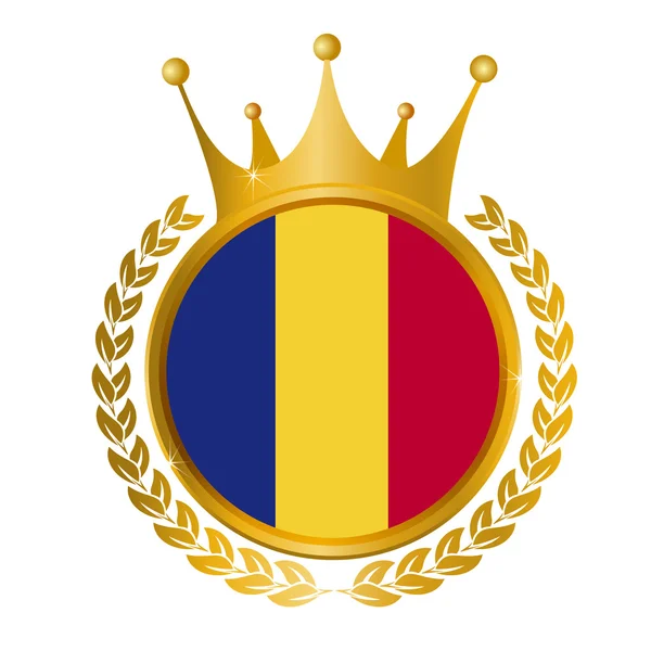 Romania flag frame — Stock Vector