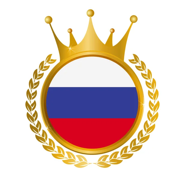 Marco de bandera de Rusia — Vector de stock