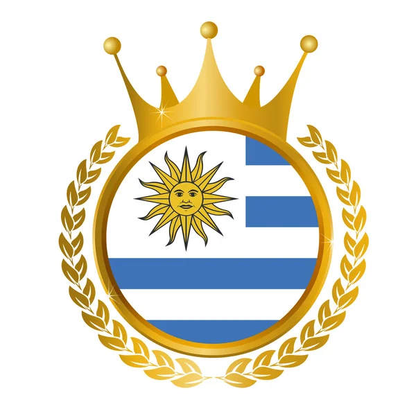Uruguay cadre drapeau national — Image vectorielle