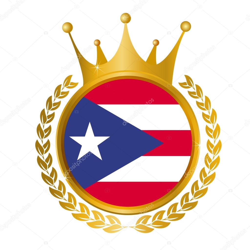 Puerto Rico flag frame