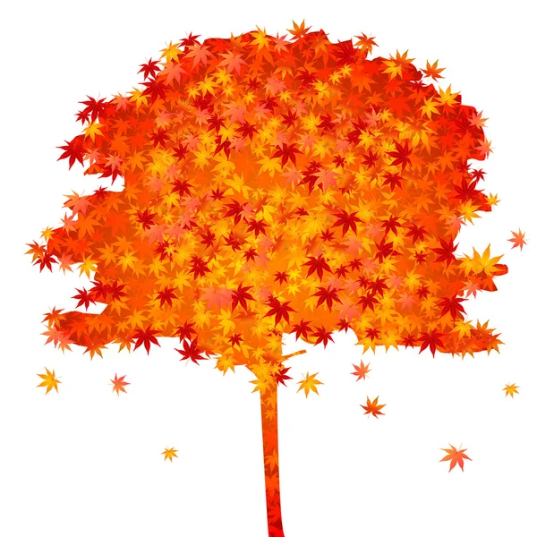 Maple autunno foglie sfondo — Vettoriale Stock